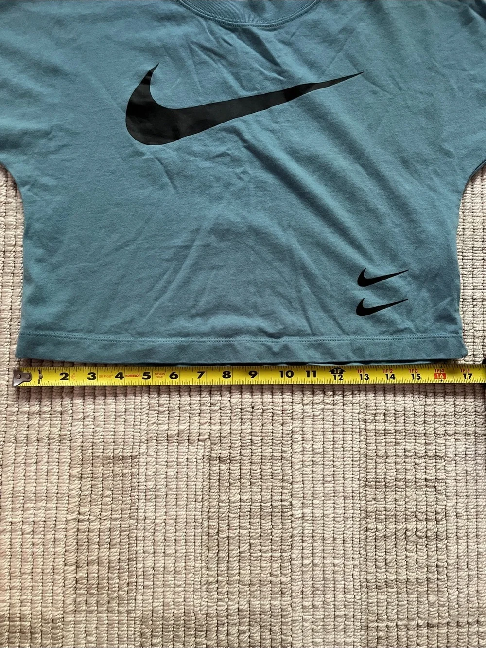 Nike Slate Blue Cropped Logo Tee